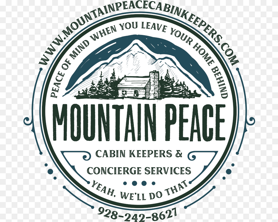 Mountain Peace Cabin Keepers Poster, Alcohol, Beer, Beverage, Lager Png
