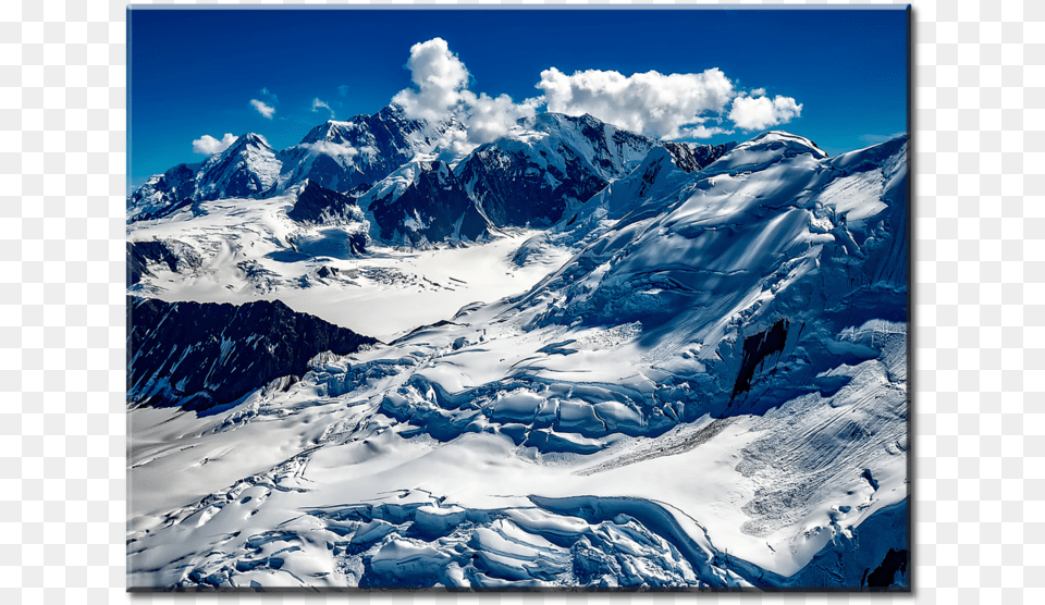 Mountain Peak Clouds Winter 1 Panel L, Glacier, Ice, Mountain Range, Nature Free Png