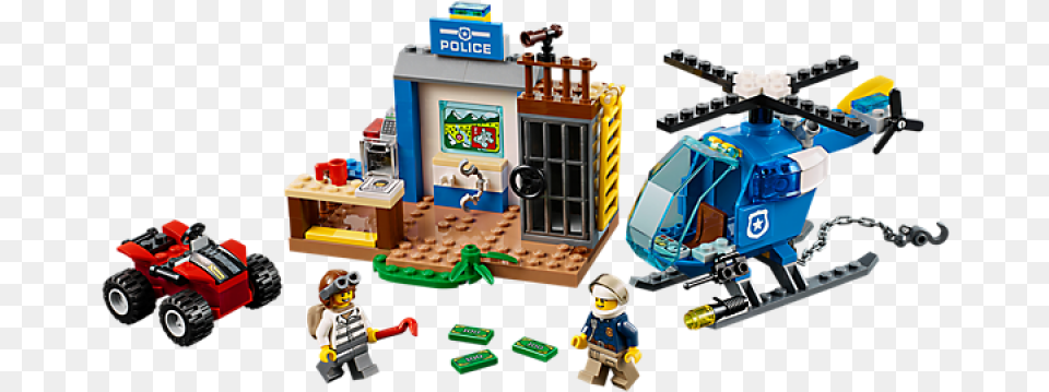 Mountain Police Chase Lego Juniors Mountain Police Chase, Person, Device, Grass, Lawn Free Transparent Png