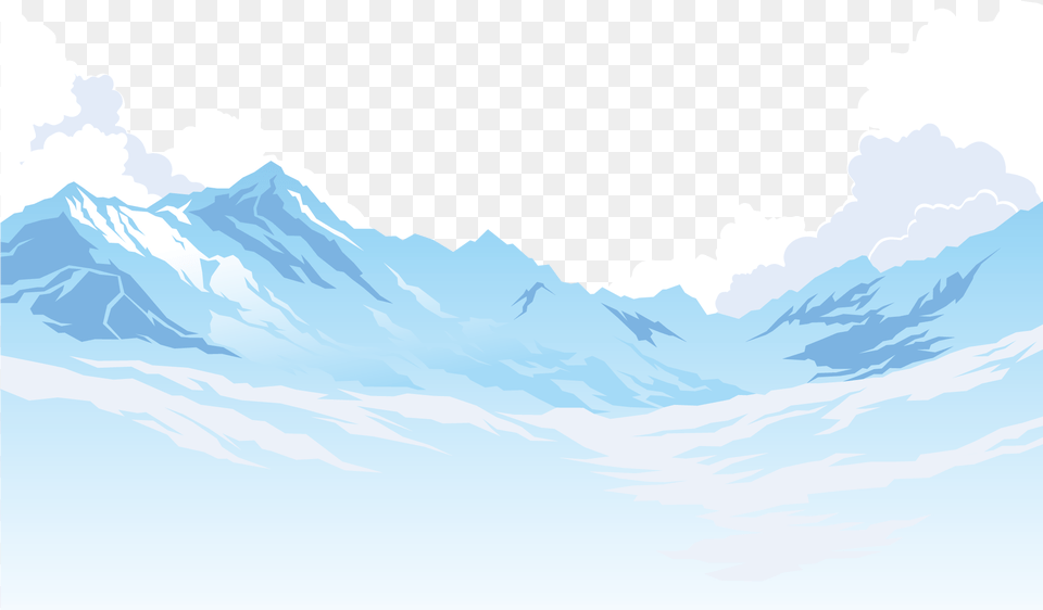 Mountain Polygon Euclidean Vector Clip Art, Glacier, Outdoors, Nature, Ice Free Transparent Png