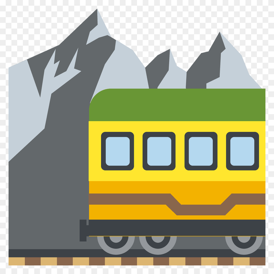 Mountain Railway Emoji Clipart, Ice, Bus, Transportation, Vehicle Free Transparent Png