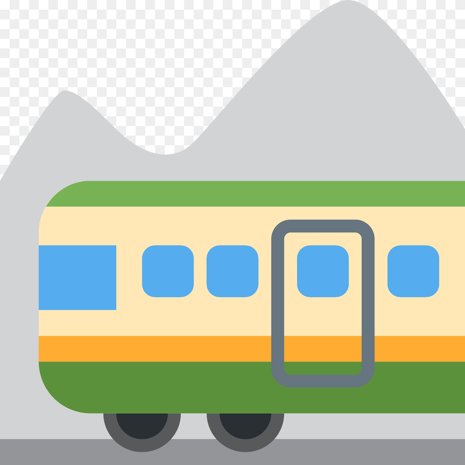 Mountain Railway Emoji Clipart, Machine, Wheel, Transportation, Vehicle Png