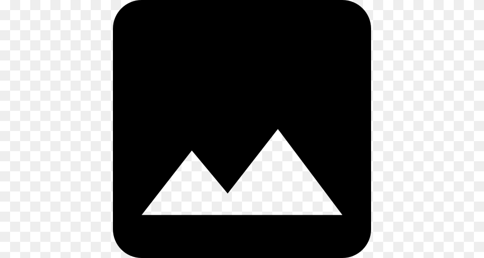 Mountain Range On Black Background, Triangle, Person Png Image