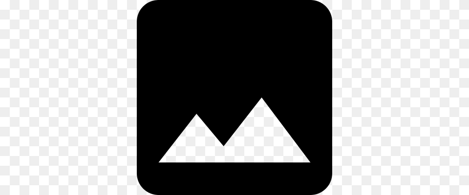 Mountain Range On Black Background Vectors Logos Icons, Gray Png Image