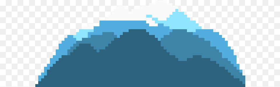 Mountain Range Volcano Pixel, Ice, Nature, Outdoors Free Png