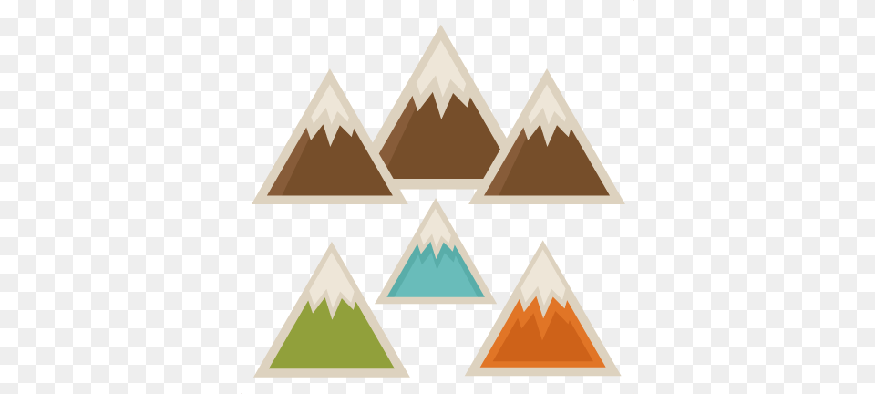 Mountain Set Svg Scrapbook Cut File Cute Clipart Files Cute Mountain Clipart, Triangle Png Image