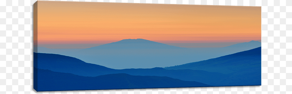 Mountain Silhouette Panoramic Canvas Print Summit, Mountain Range, Nature, Outdoors, Peak Png Image
