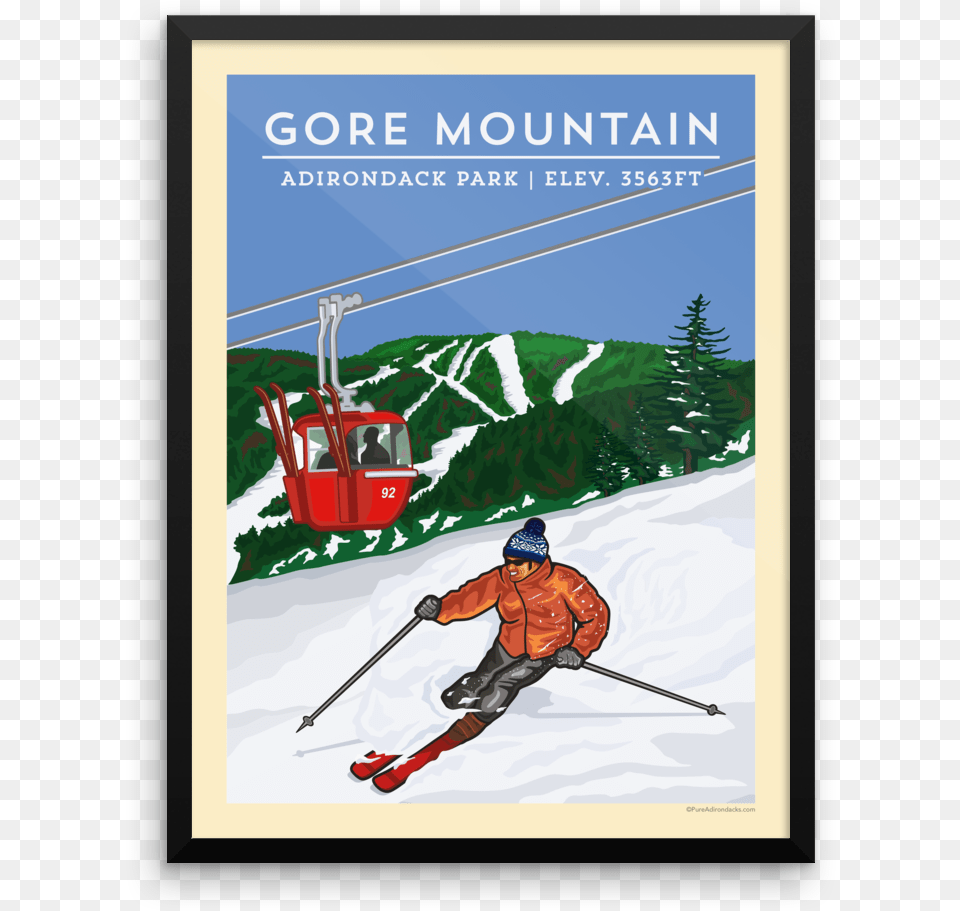 Mountain Ski Vintage Poster, Clothing, Glove, Person, Adult Png Image