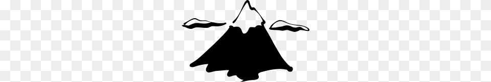 Mountain Snow Caped Clipart, Gray Free Transparent Png