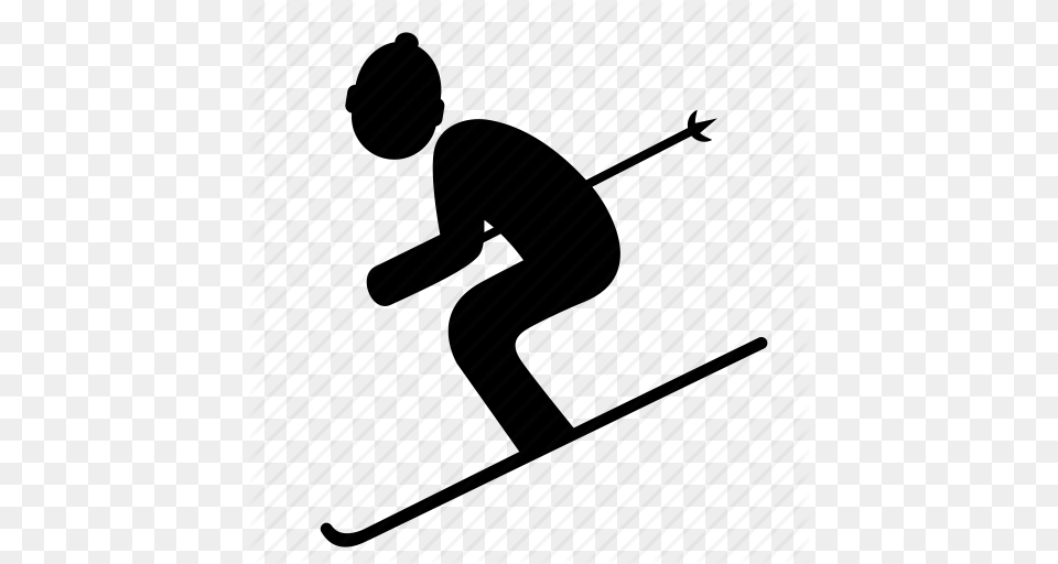 Mountain Sport Ski Skiing Snow Sport Sports Winter Sport Icon, Nature, Outdoors Png Image