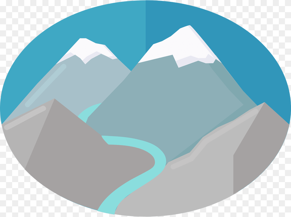Mountain Stream Clipart, Ice, Mountain Range, Nature, Outdoors Free Png