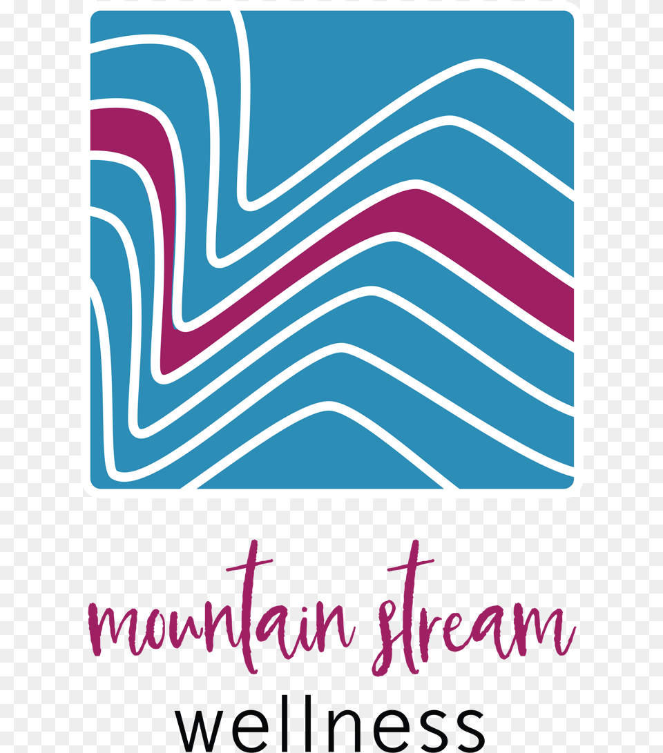 Mountain Stream Wellness Logo Graphic Design, Art, Graphics, Pattern, Person Png