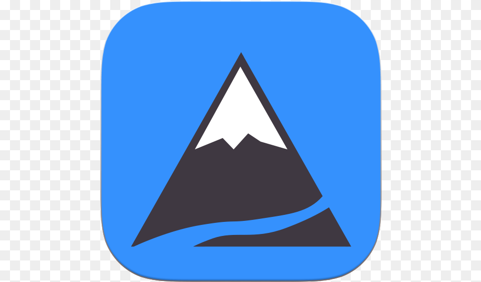 Mountain Symbol Blue, Triangle Free Transparent Png