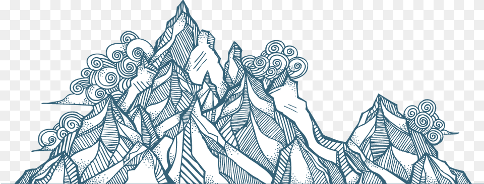 Mountain Top Sketch, Art, Doodle, Drawing, Nature Png Image