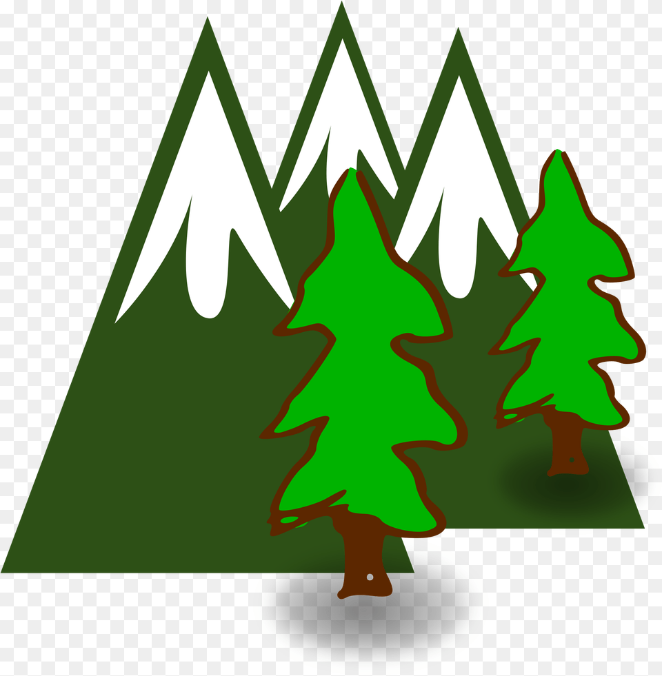 Mountain Tree Cliparts Tree And Mountains Clipart, Plant, Green, Christmas, Christmas Decorations Free Png