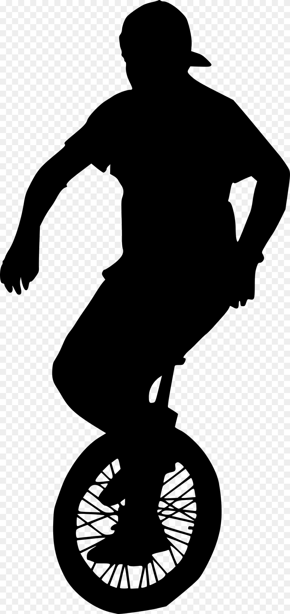 Mountain Unicycling, Gray Free Transparent Png