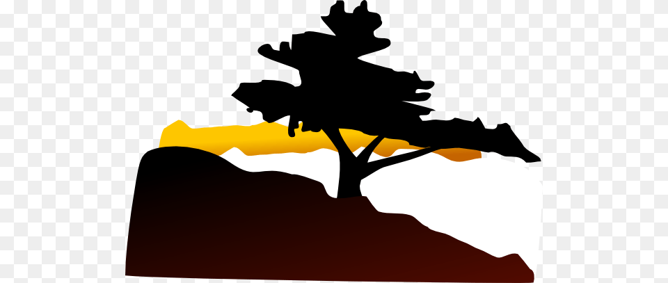 Mountain Vector Bonsai Tree Clip Art, Silhouette, Plant, Outdoors, Animal Free Transparent Png