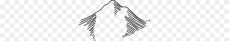 Mountain Vector Clipart, Gray Png