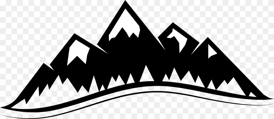 Mountain Vector Mountains Clipart Black And White Png Image