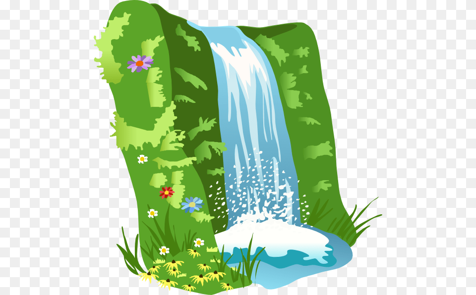 Mountain Waterfall Clipart, Nature, Outdoors, Water, Plant Free Png
