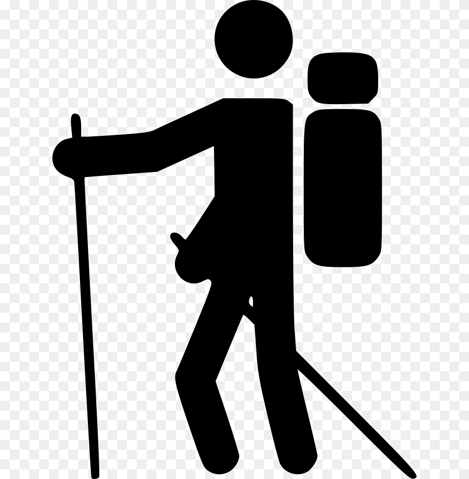 Mountaineering, Person, Silhouette, Stencil, Walking Free Transparent Png