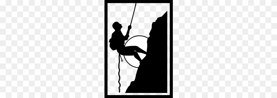 Mountaineering Climbing Silhouette, Stencil, Logo, Astronomy, Moon Png Image
