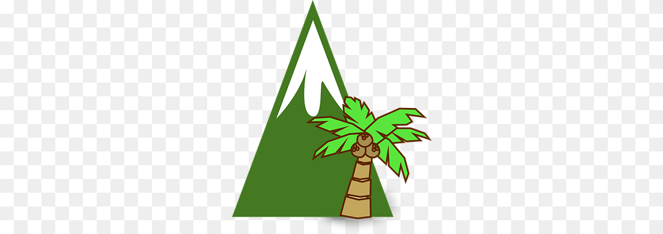 Mountains Green, Triangle, Plant, Tree Png Image