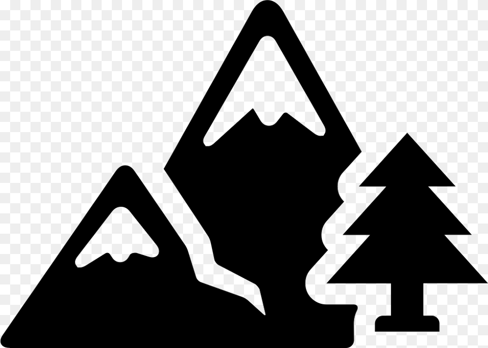 Mountains, Stencil, Symbol, Triangle Free Png