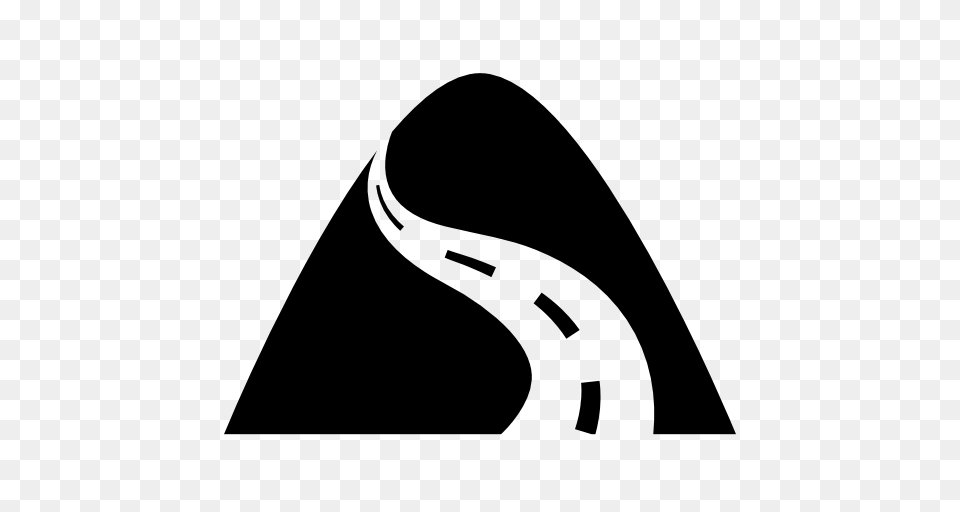 Mountains Clipart Road Trip, Gray Png Image