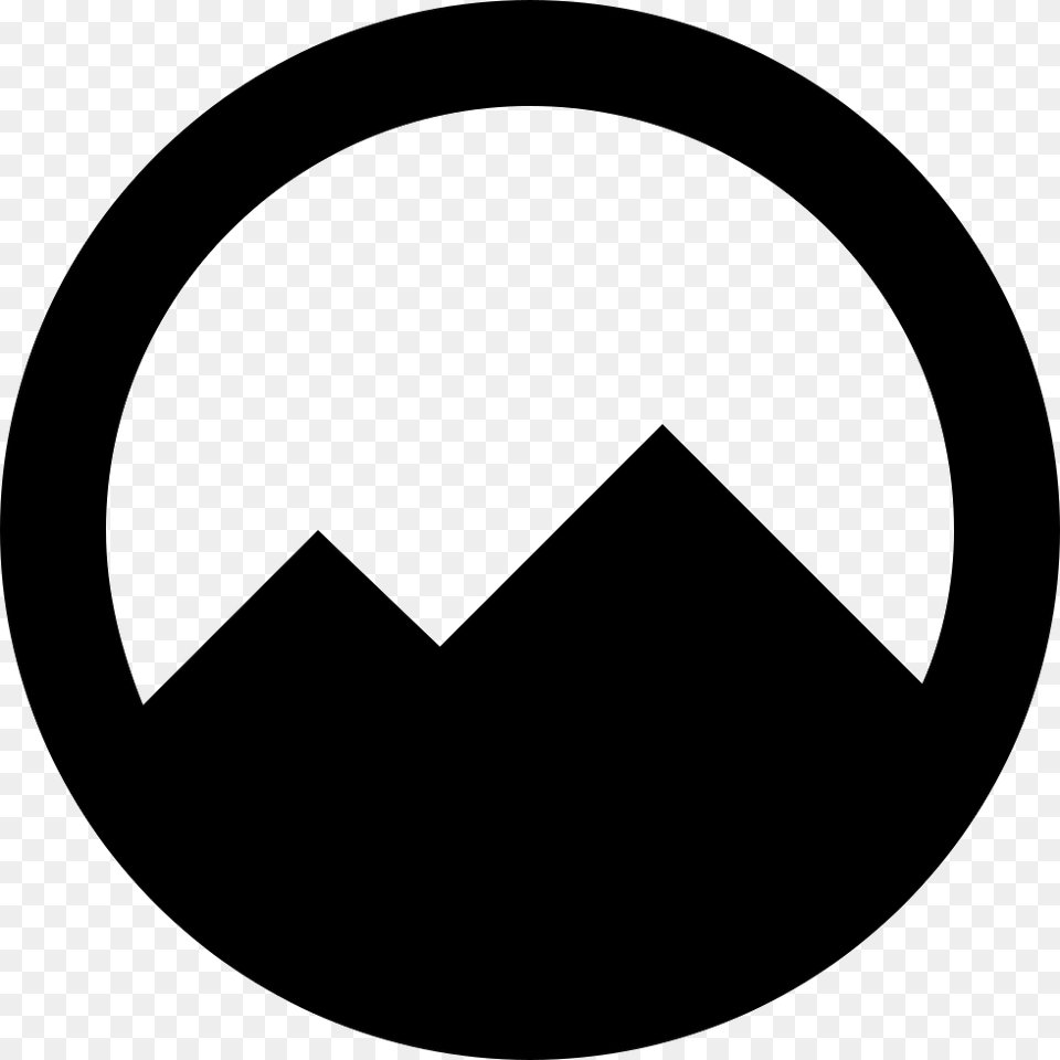 Mountains Inside A Circle Comments Mountains In A Circle, Symbol, Disk Free Transparent Png