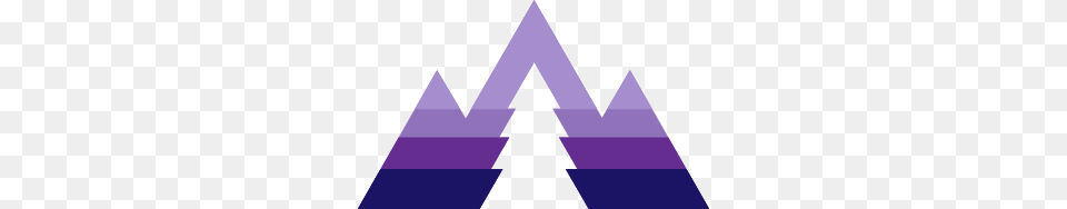 Mountains Logo Purple, Triangle, Rocket, Weapon Free Png Download