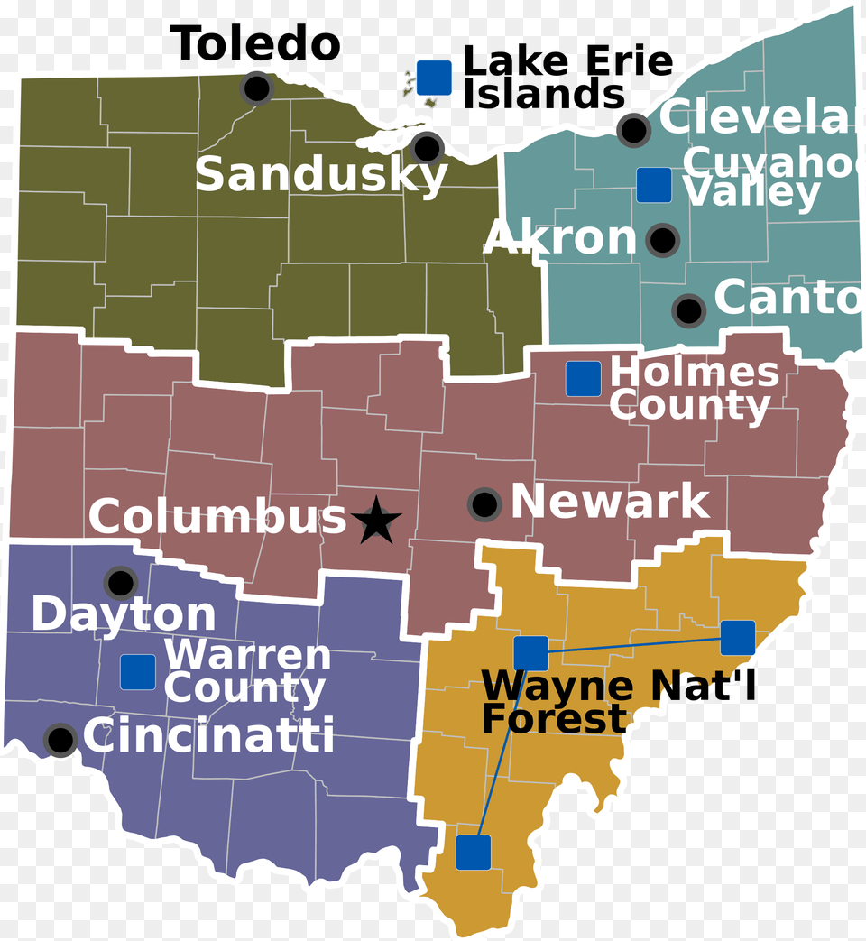 Mountains Of Ohio Map, Chart, Plot, Atlas, Diagram Free Png