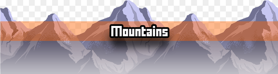 Mountains Pixel Art, Ice, Mountain, Mountain Range, Nature Png Image