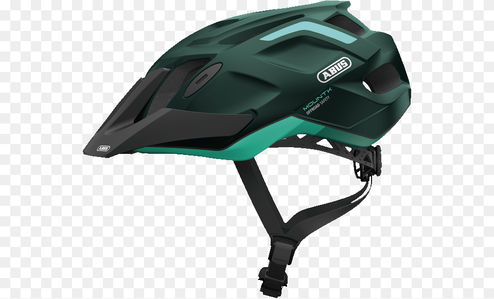 Mountk Smaragd Green Side View Abus Mtb Helmet, Clothing, Crash Helmet, Hardhat Free Png