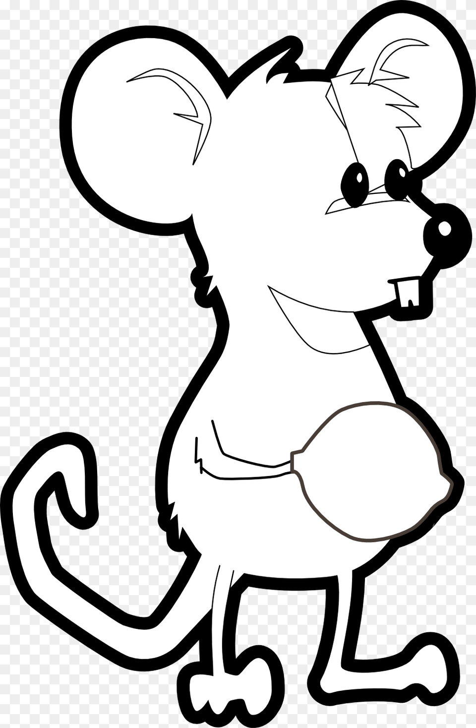 Mouse Black And White, Stencil, Baby, Person Free Transparent Png