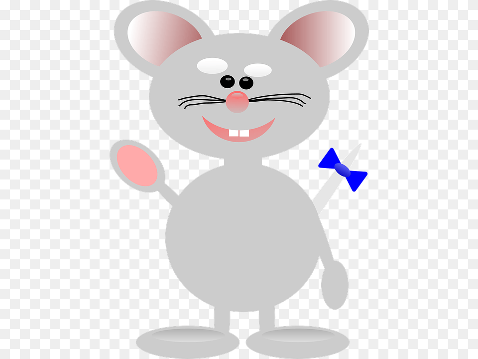 Mouse Cartoon Cute Isolated Character Happy Funny Mouse Clip Art, Nature, Outdoors, Snow, Snowman Free Png Download