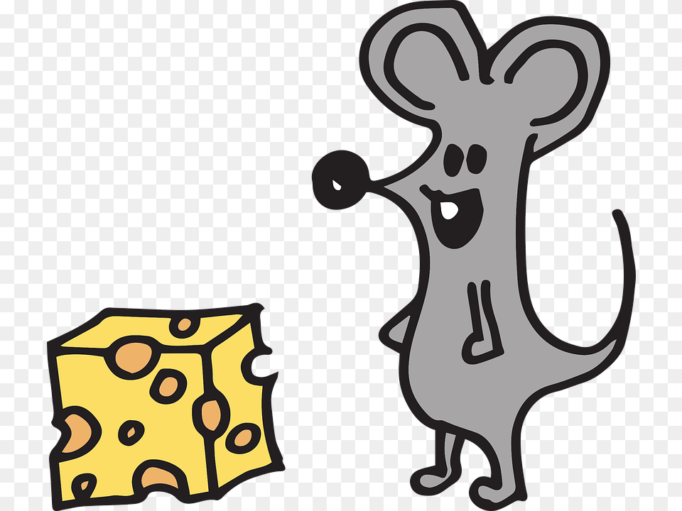Mouse Cheerful Cheese Funny Cute Fun Symbolic, Animal, Deer, Mammal, Wildlife Png