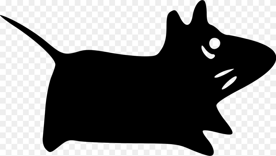 Mouse Clipart, Silhouette, Animal, Cat, Mammal Png Image