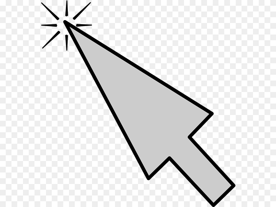 Mouse Cursor Click Clipart Gif, Arrow, Arrowhead, Weapon Free Png