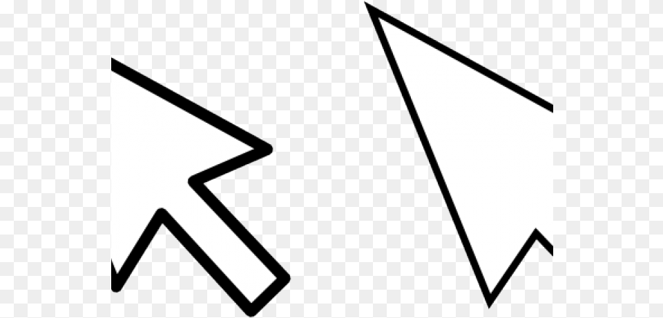 Mouse Cursor Click Clipart Cursor Template, Triangle, Symbol, Weapon Free Transparent Png
