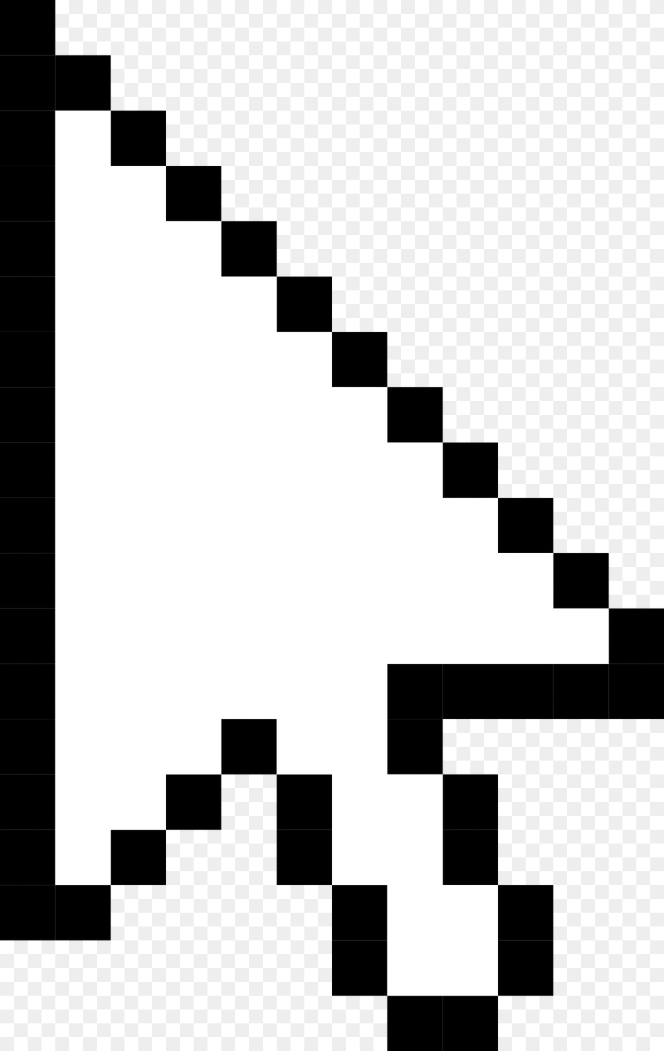 Mouse Cursor Pixelated Mouse Cursor, Triangle Png