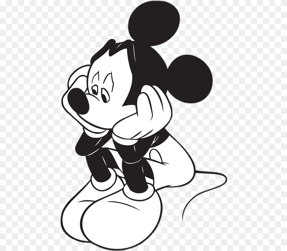 Mouse For Download On Sad Mickey Mouse, Book, Comics, Publication, Baby Free Png