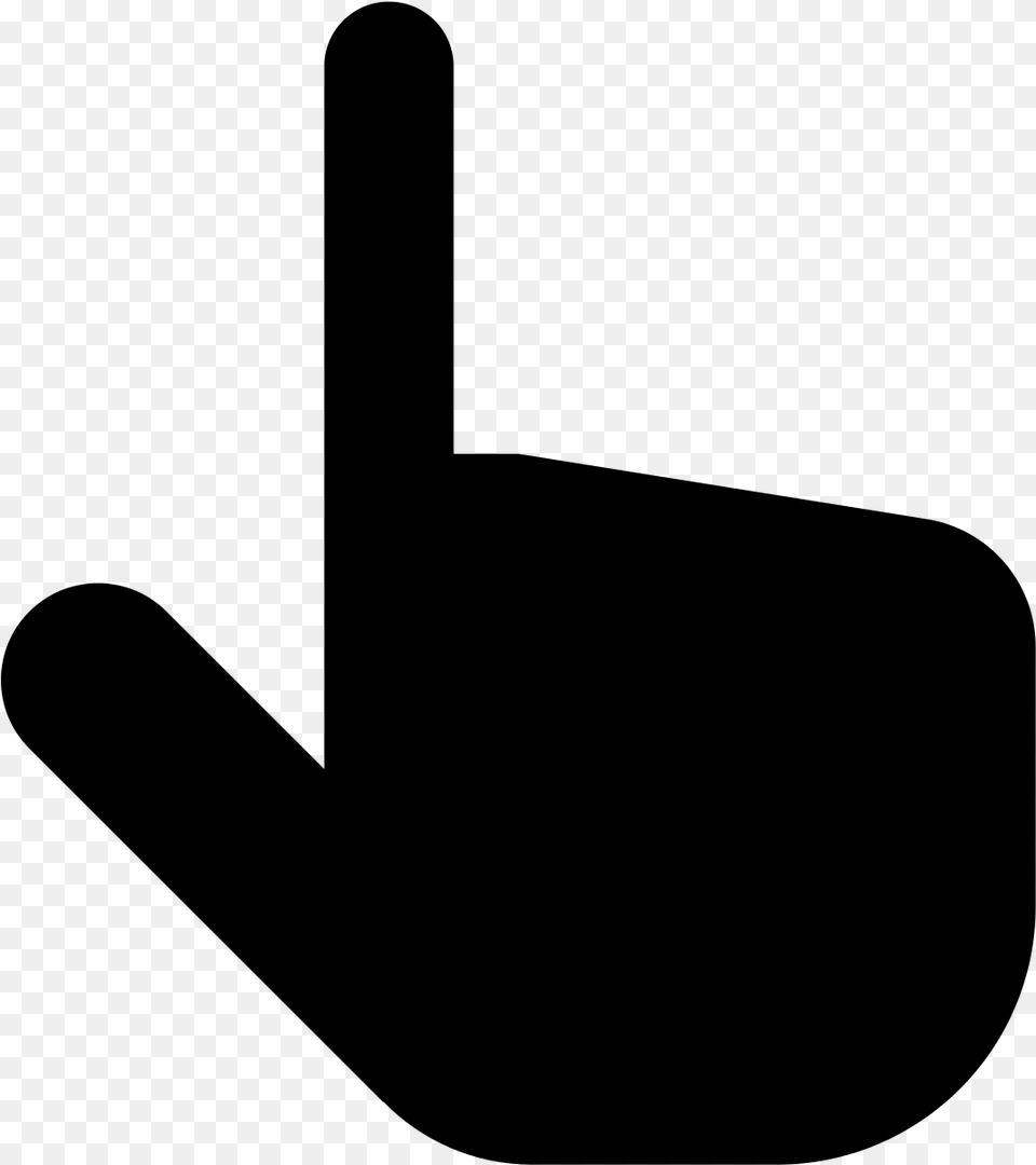 Mouse Hand Icon, Gray Free Png