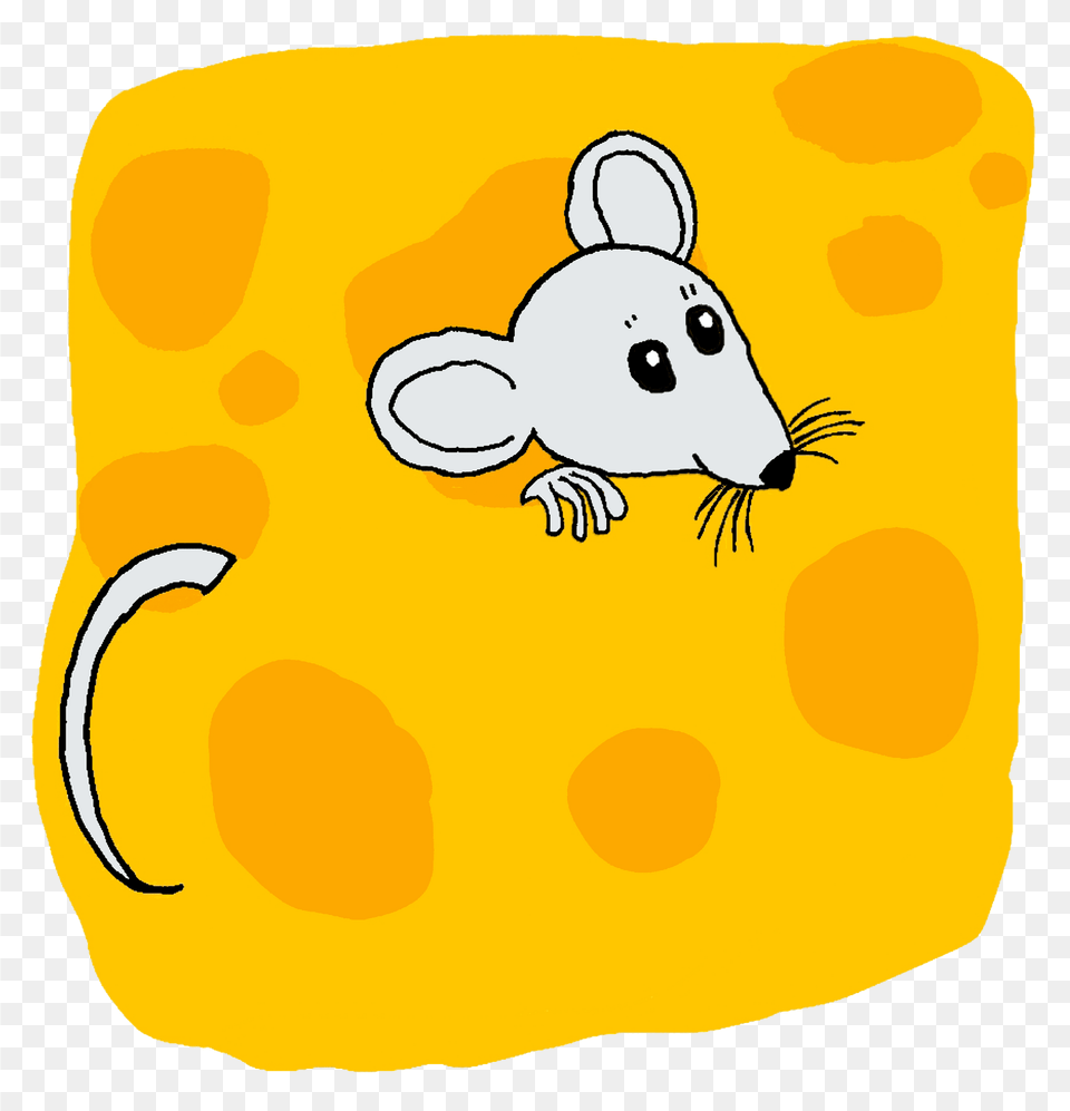 Mouse In Cheese Clipart, Animal, Mammal, Rodent, Rat Free Transparent Png