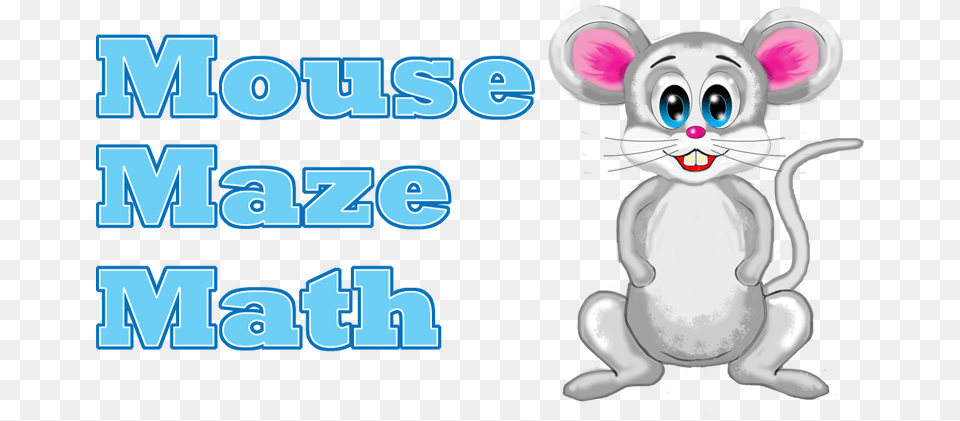 Mouse Maze Math Animal Figure, Book, Comics, Publication, Sticker Free Png Download