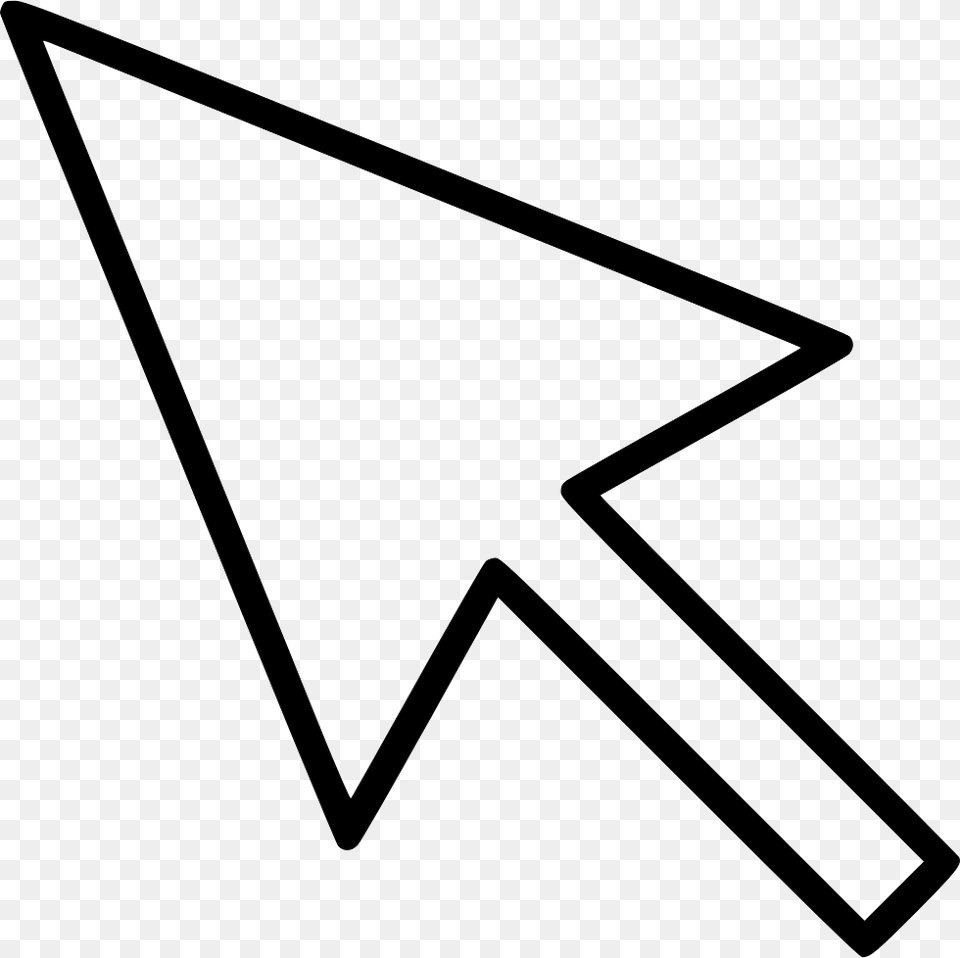 Mouse Mouse Pointer Black And White, Arrow, Arrowhead, Bow, Weapon Png