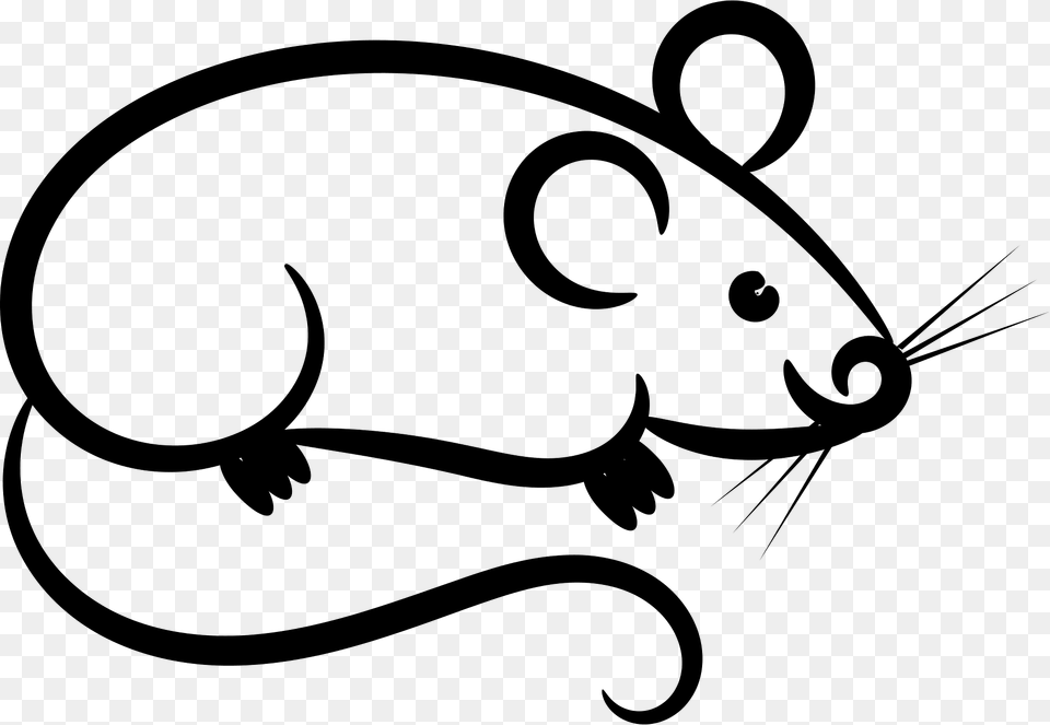 Mouse Outline Clipart, Animal, Mammal, Fish, Sea Life Png