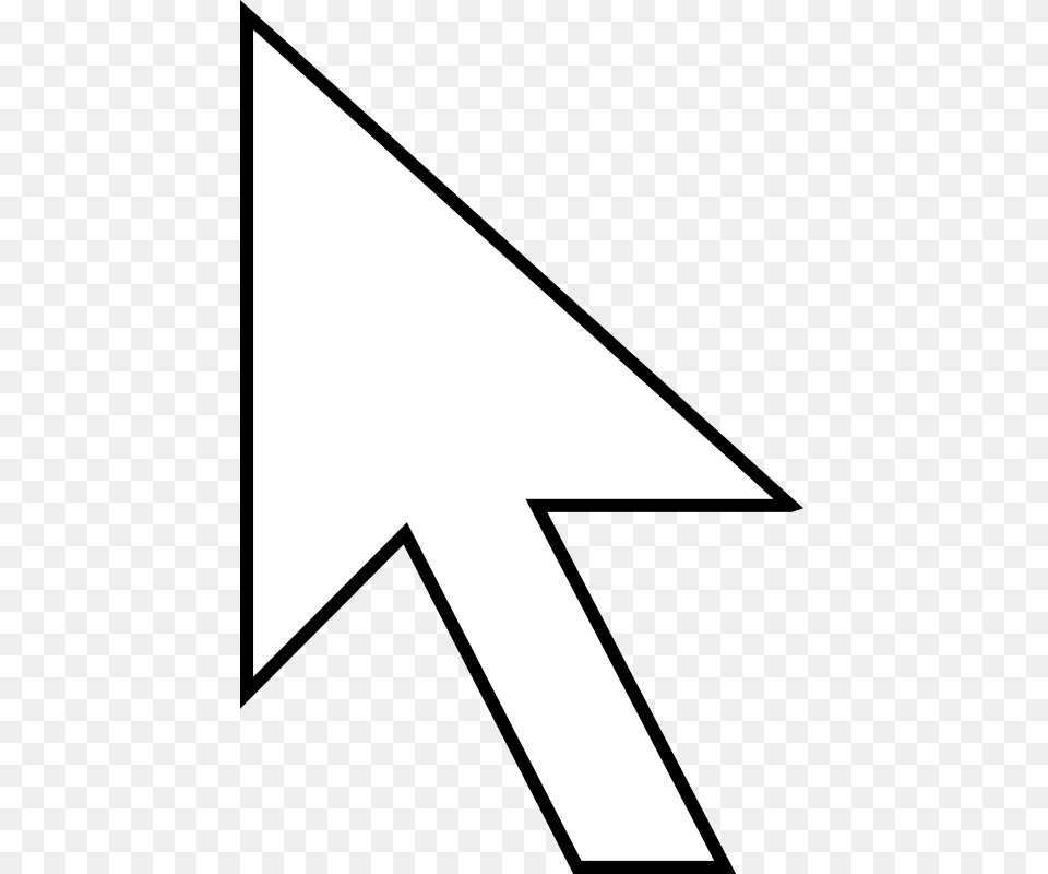 Mouse Pointer Black Background, Triangle, Symbol, Cross Free Transparent Png