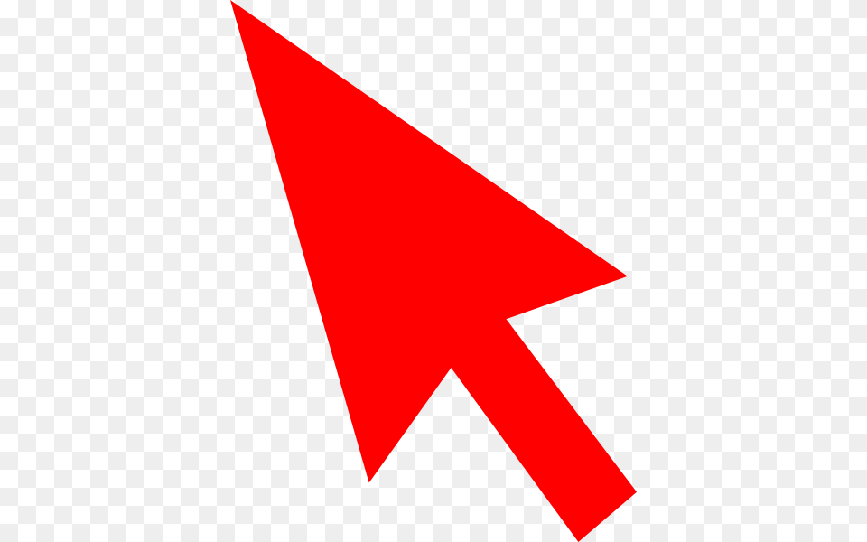 Mouse Pointer Clip Art At Clker Red Mouse Pointer, Rocket, Weapon Free Png