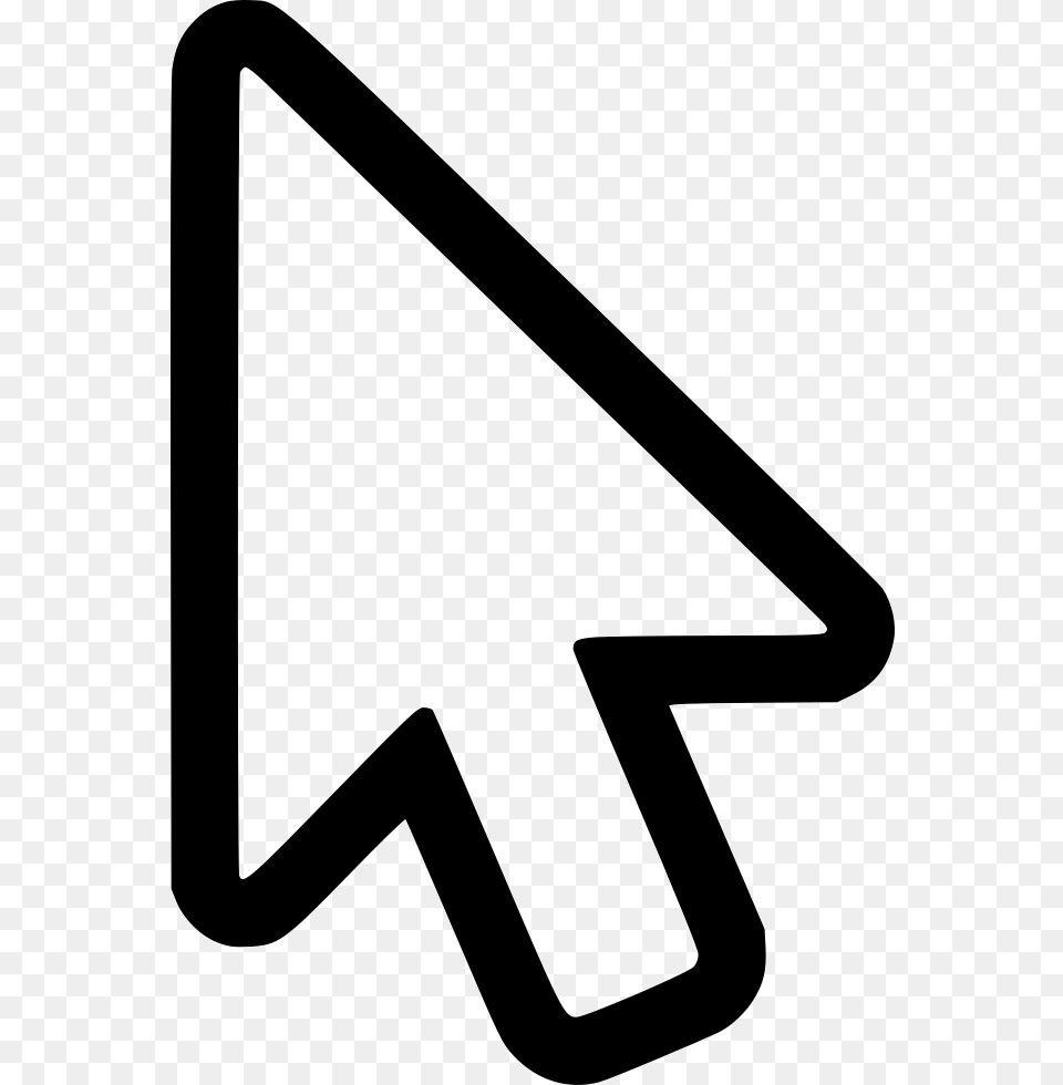 Mouse Pointer Comments Mouse Icon White, Sign, Symbol, Smoke Pipe Free Png Download